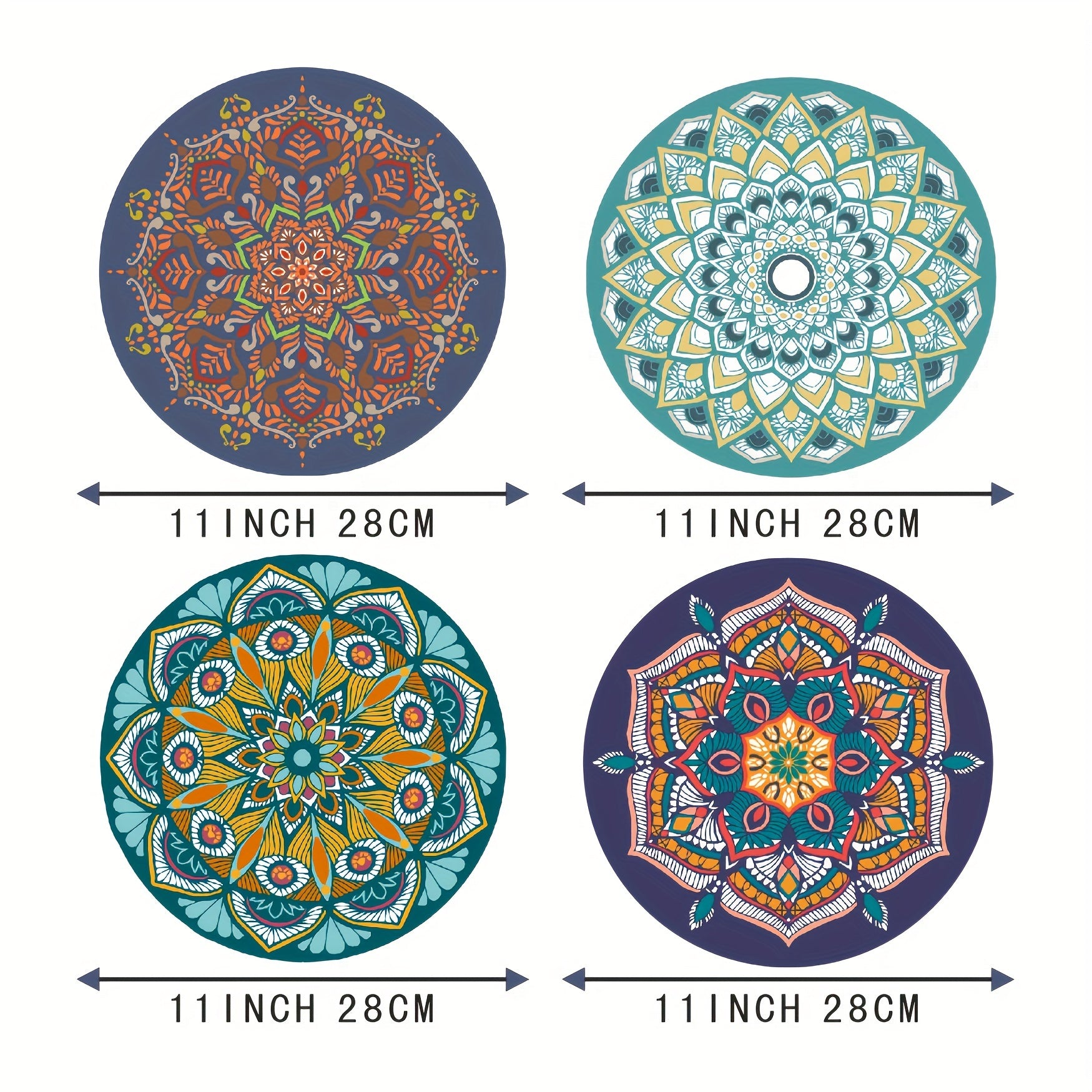 4pcs Set Anti-Scald Mat Mouse Pad Keyboard Pad Placemat Kitchen Mat