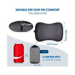 Ultralight Camping Pillow Neck Lumbar Support Removable Cover