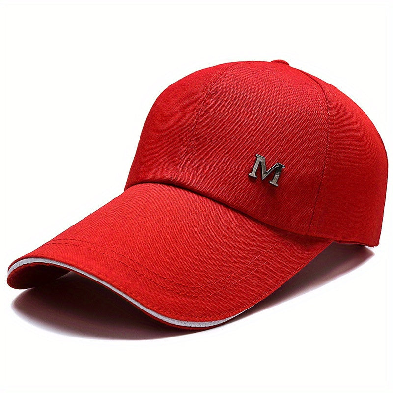 Adjustable Iron Mark M' Baseball Cap Outdoor Fishing