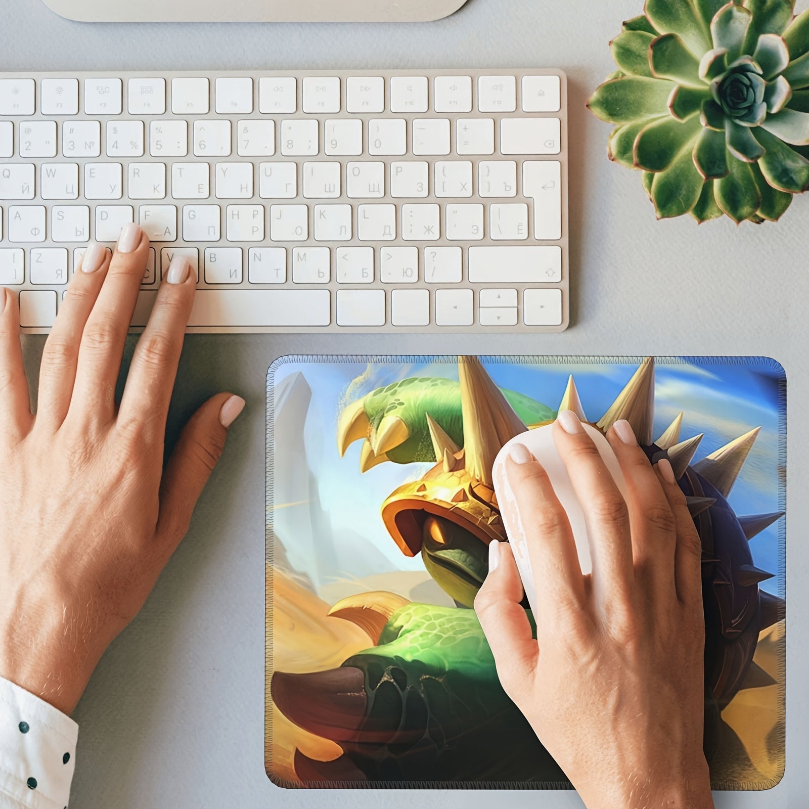 Armor Beast Mouse Pad 24x20cm - Non-slip Rubber, Stitched
