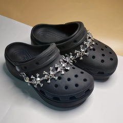 Punk Skull Chain for Crocs Kids
