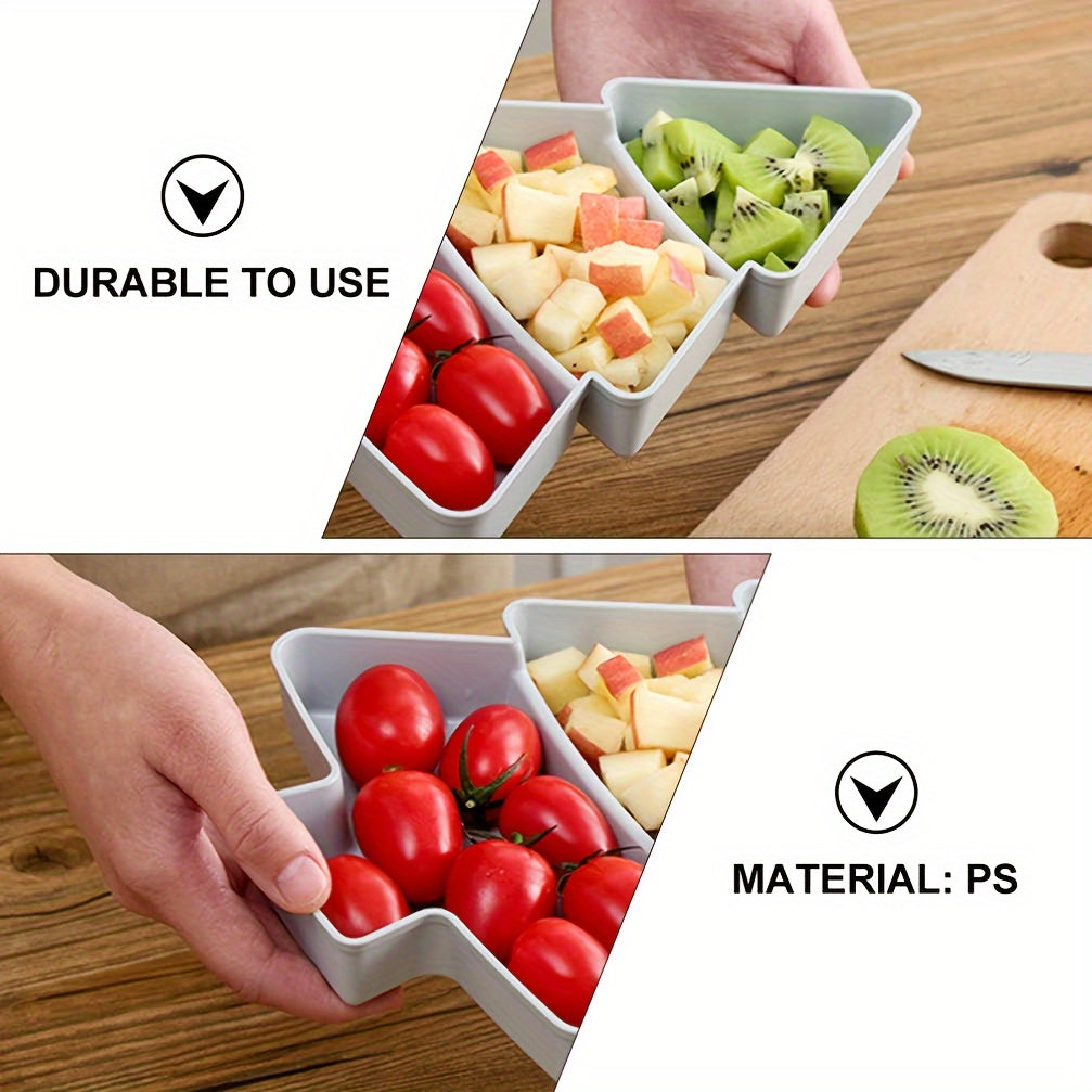 Christmas Tree Shape Serving Plate Fruit Plate Nut Snack Tray for Holiday Party