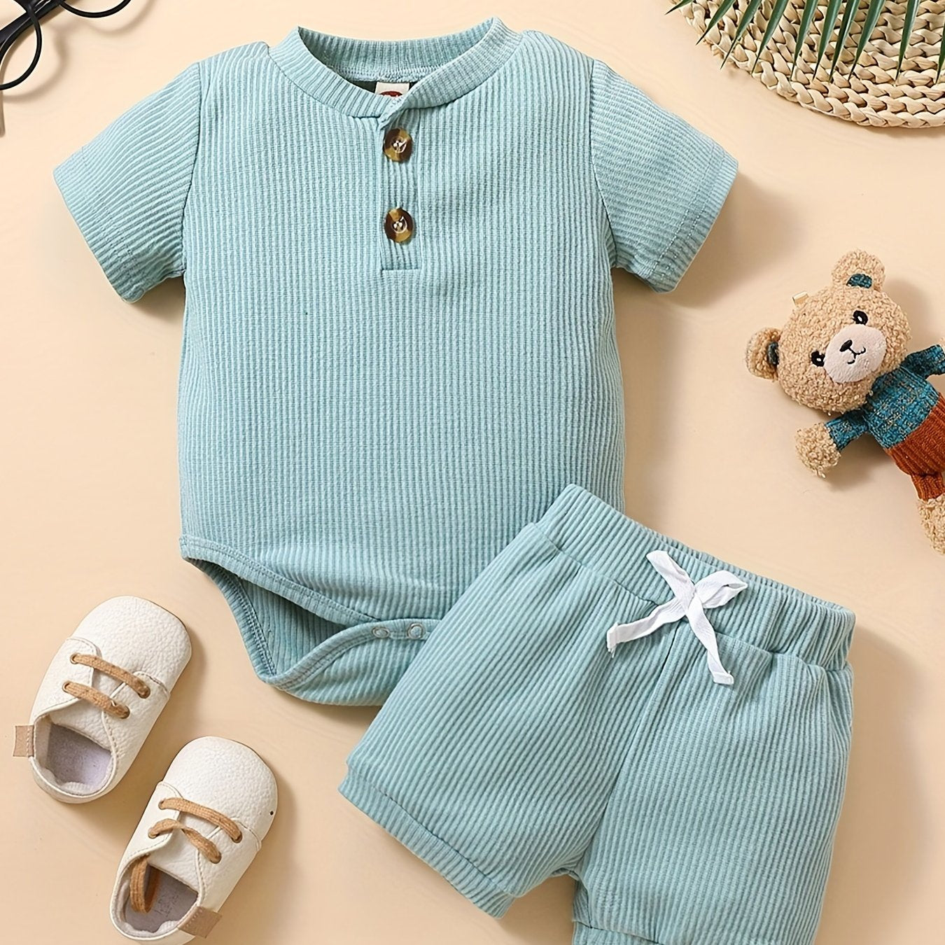 Boys T-Shirt & Shorts Set - Comfortable Top & Casual Pants