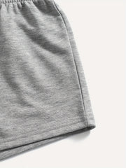 Casual Shorts Women's High Rise Elastic Drawstring Shorts