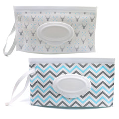 2pcs Baby Wipes Container Reusable Portable Wet Wipe Pouch Dispenser Baby Travel