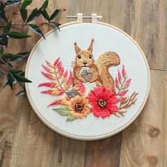 Europe Style 3D Embroidery Kit Flowers Unicorn Pattern