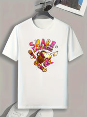 Happiness Print Men's Graphic T-Shirt
