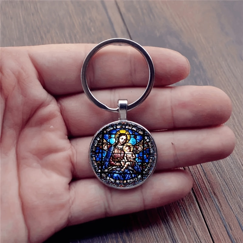 Retro Bag's Keychain Mother Child Keychain Jewelry For Bag Wallet Charm