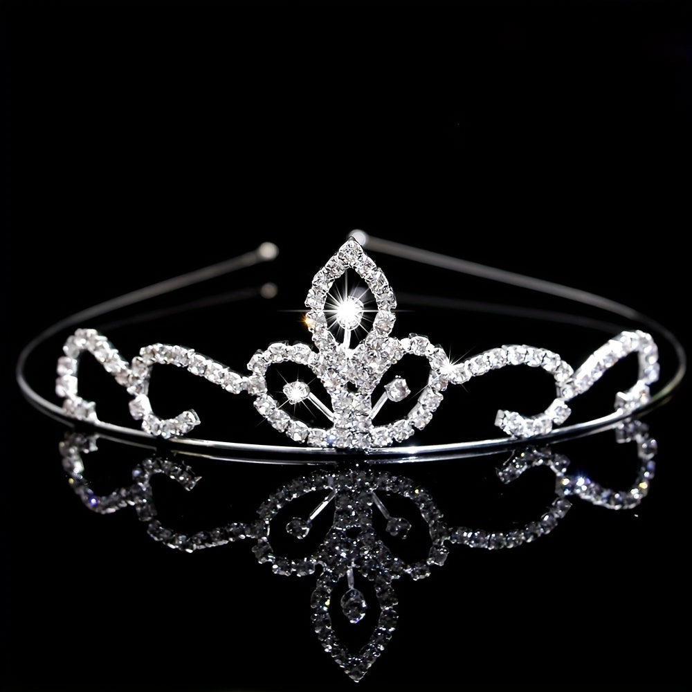 Rhinestone Headband Queen Crown Tiara Head Jewelry Hair Accessories
