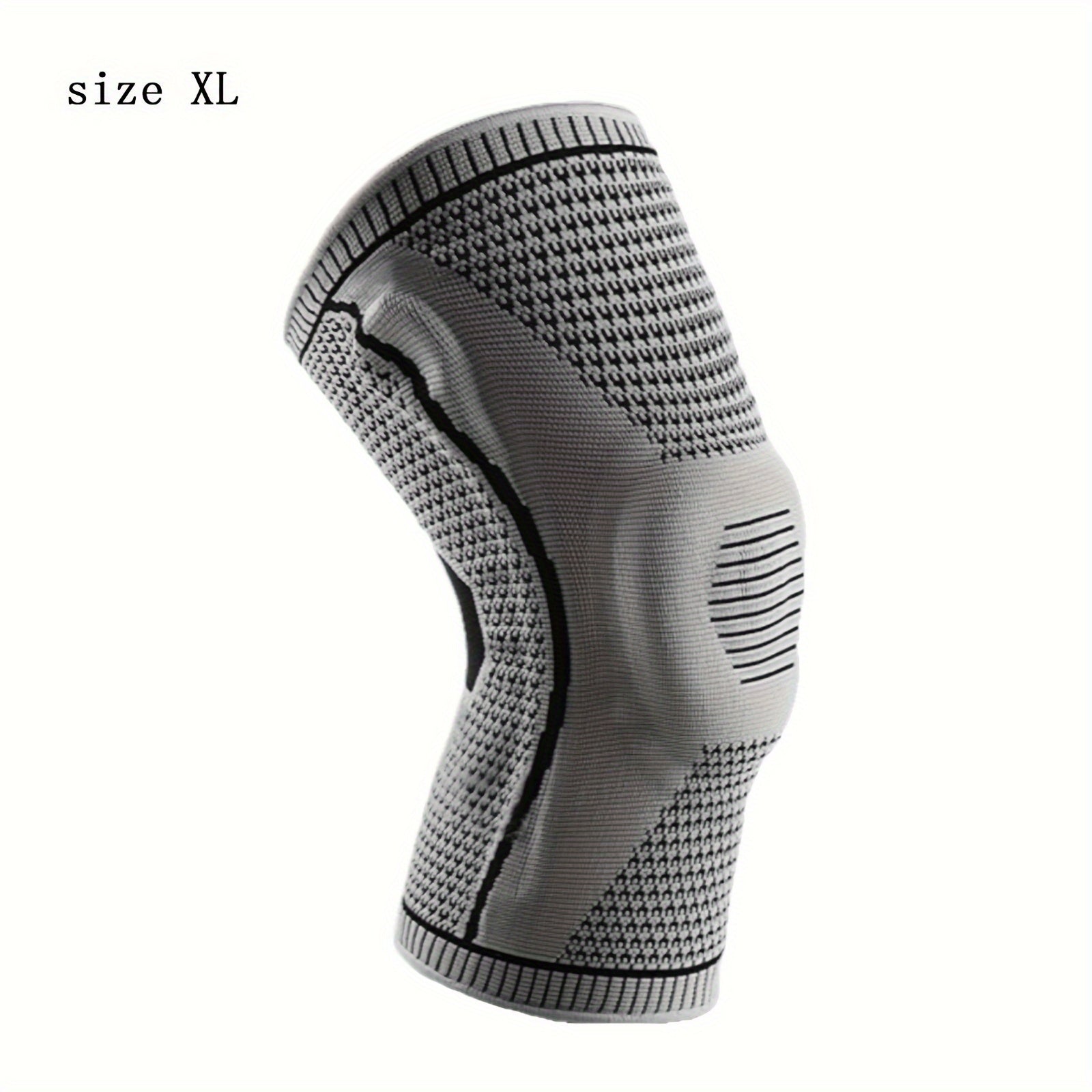Outdoor Breathable Silicone Sports Knee Pad Gray