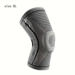 Outdoor Breathable Silicone Sports Knee Pad Gray