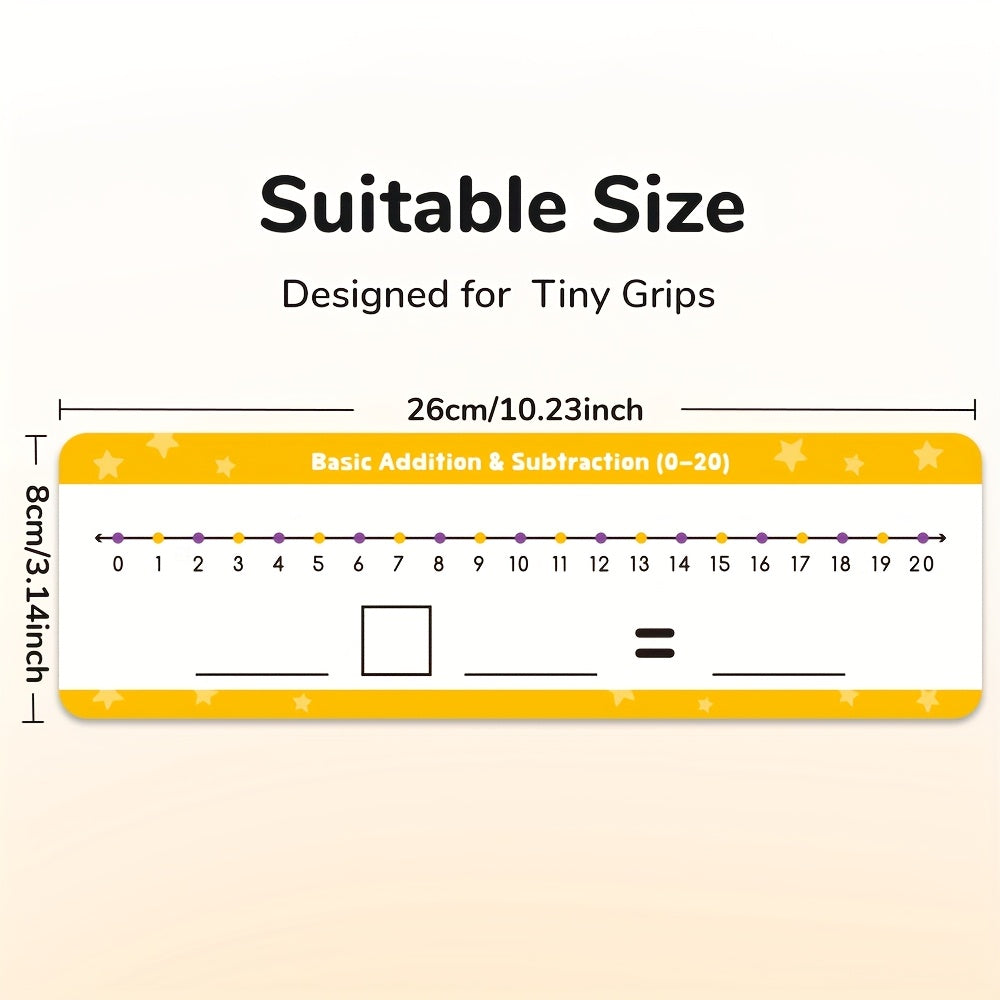 24pcs Number Line Cards 2 pens for Students Home school Teacher Supplies