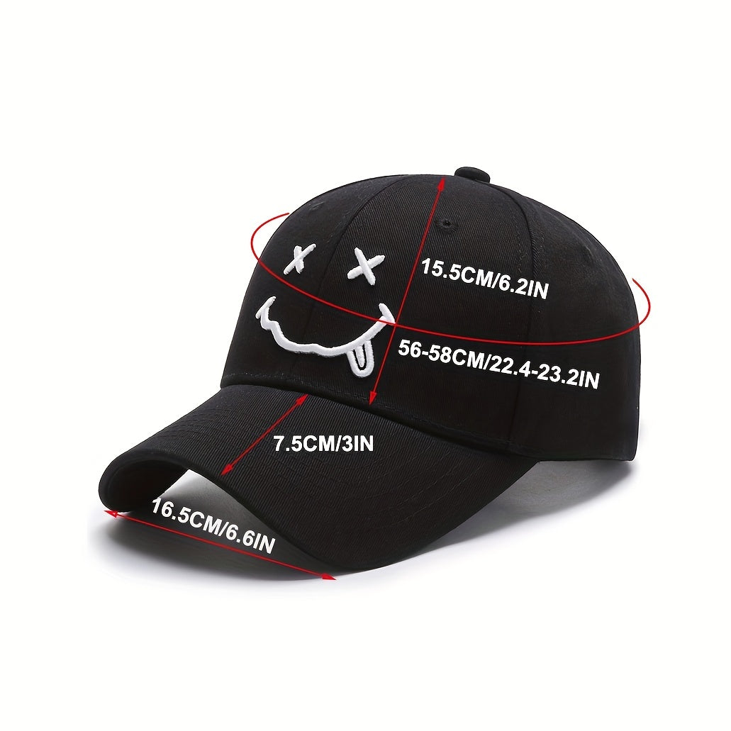 Happy Face Baseball Cap Spring Autumn Sun Hat