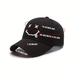 Happy Face Baseball Cap Spring Autumn Sun Hat