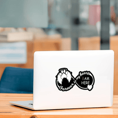 Forever in My Heart Puppy & Angel Wings Vinyl Sticker for Pet Loss