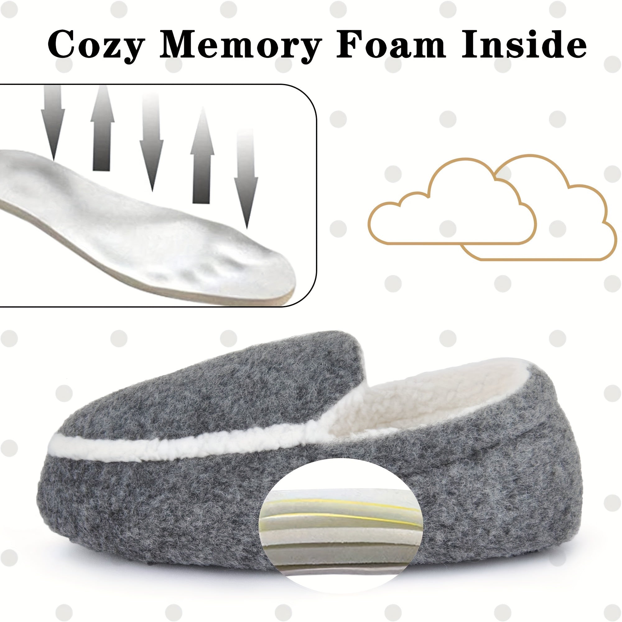 Boys Warm Fleece House Shoes Non Slip Soft Bottom Indoor Shoes