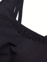 Seamless High Elastic Sports Bra with Removable Pads