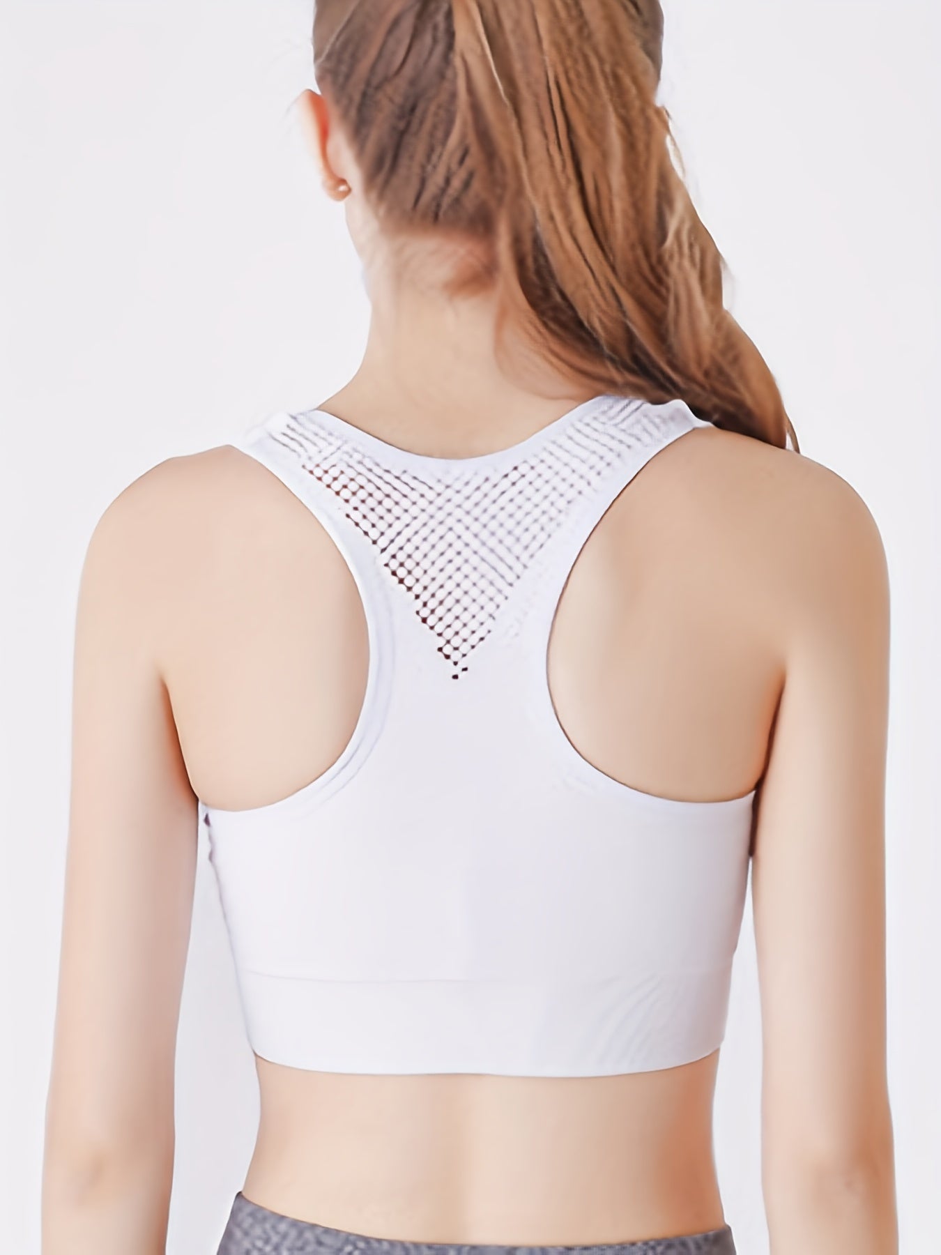 Racerback Wireless Sports Bra Yoga Tank Bra