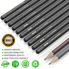 Marie's Sketch Pencil Set - Charcoal & Drawing Pencils 12pcs