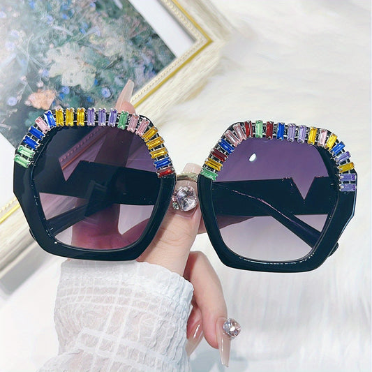 Y2K Snake Pattern Sunglasses Rhinestone Club Party Favors