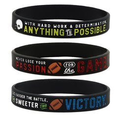 Rugby Silicone Bracelet Unisex Rubber Wristband