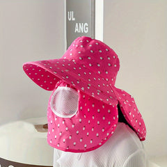Breathable Sun Hat Face Mask Hat Summer Sunscreen Neck Protection Hats