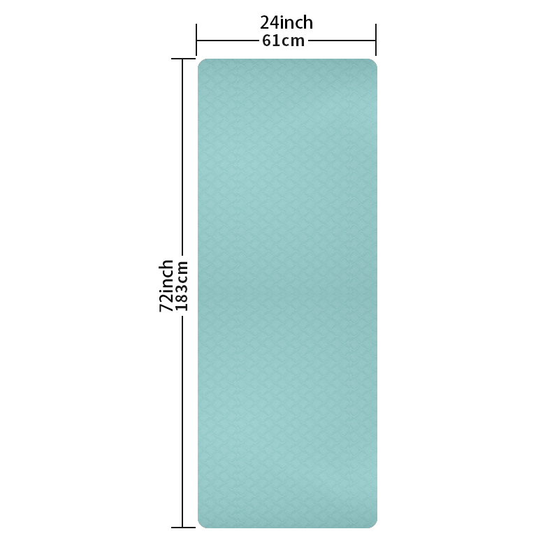 TPE Yoga Mat Non Slip Double Sided Fitness Mat For Plank Support