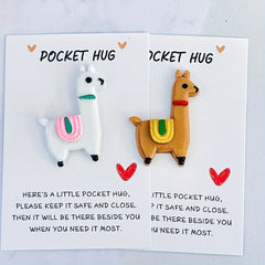 6pcs 12pcs Mixed Pocket Hug Animal Bag Charms Love Care Party Gift
