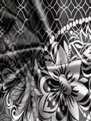 Men's 2 Piece Outfits Flower Print Ethnic Style T-shirt and Shorts Set