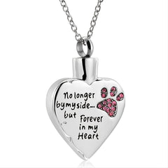 Stainless Steel Pet Memorial Necklace - Keep Your Pet's Ashes Close