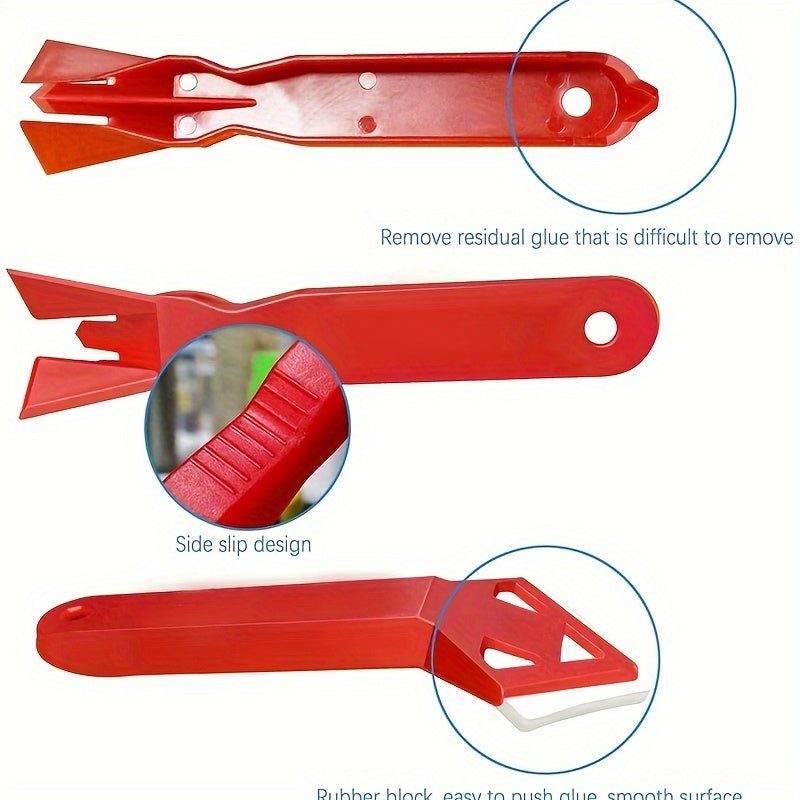4pcs Corner Scraper Residual Glue Seam Corner Tool