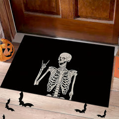 Horror Skull Pattern Welcome Doormat Anti-slip Floor Rug