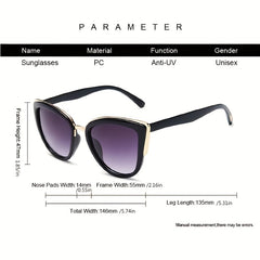 Cat Eye Sunglasses Gradient Driving Glasses UV400