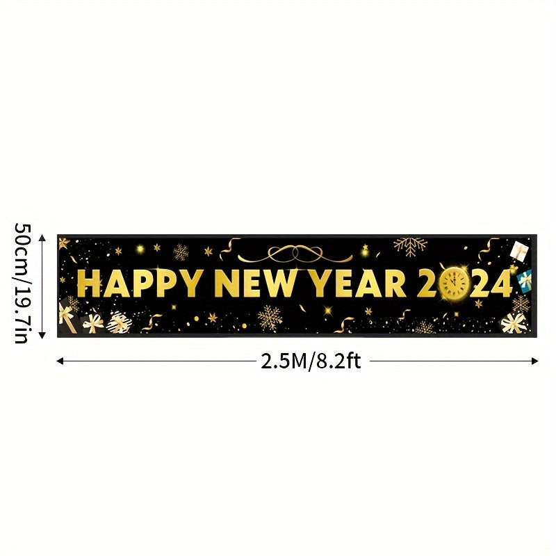 1pc Garden Yard Banner Year Party Decoration Supplies Hanging Year Indoor Outdoo
