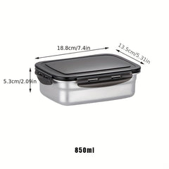 Leakproof Stainless Steel Lunch Box 550ml 850ml 1350ml Capacity