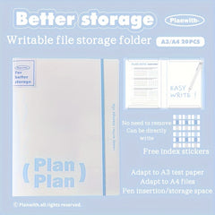 Transparent Insert A4 Test Paper Storage Bag Storage Book A3 Pad File Storage