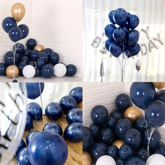 60 Navy Party Latex Balloons Garland Kit Wedding Graduation Baby Shower Decor