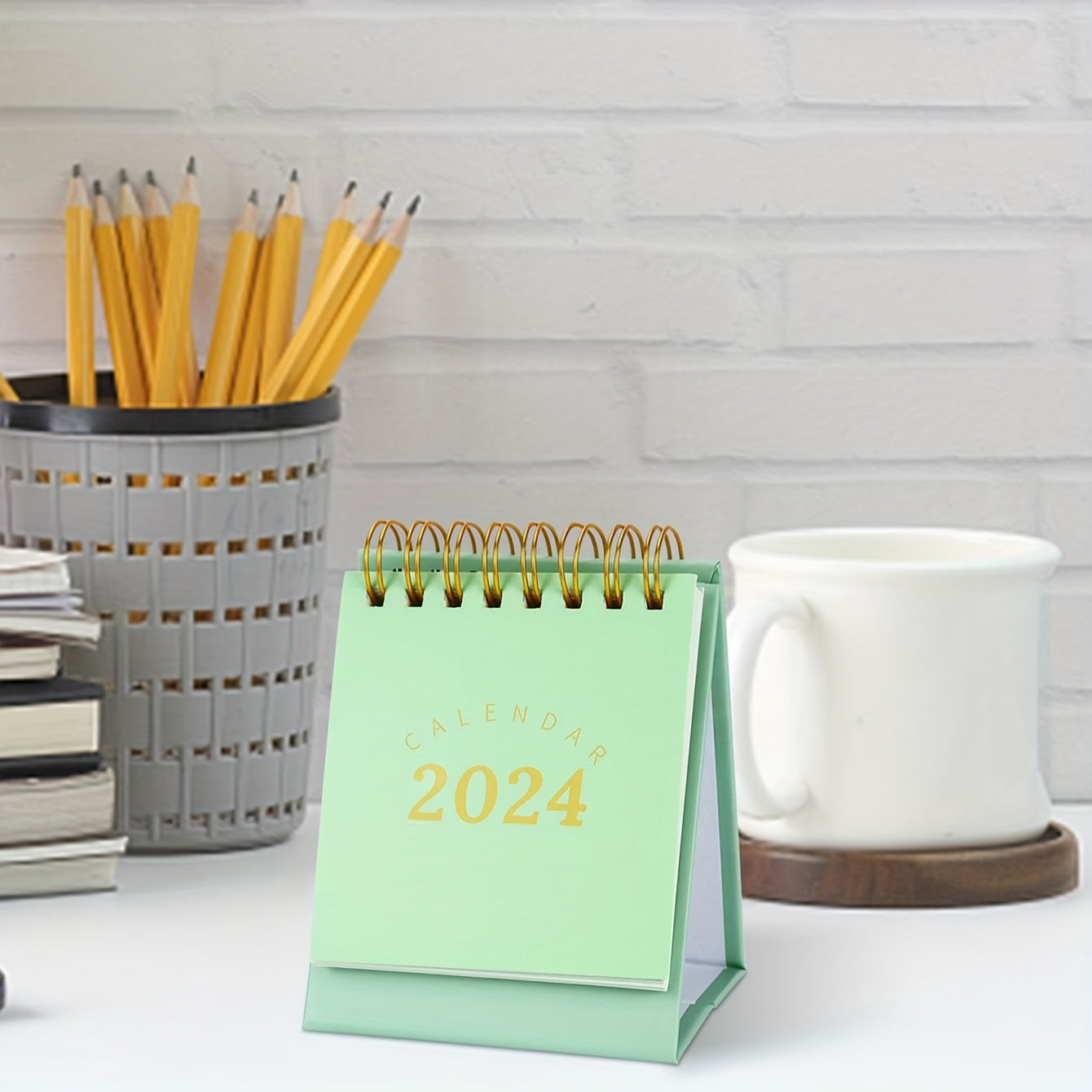 Banana Green Desk Calendar for Office Decoration