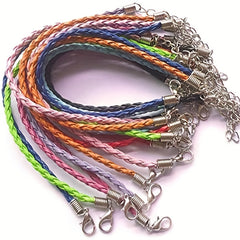 Mixed Leather Lace Braided Bracelet Rope DIY Jewelry Handicraft
