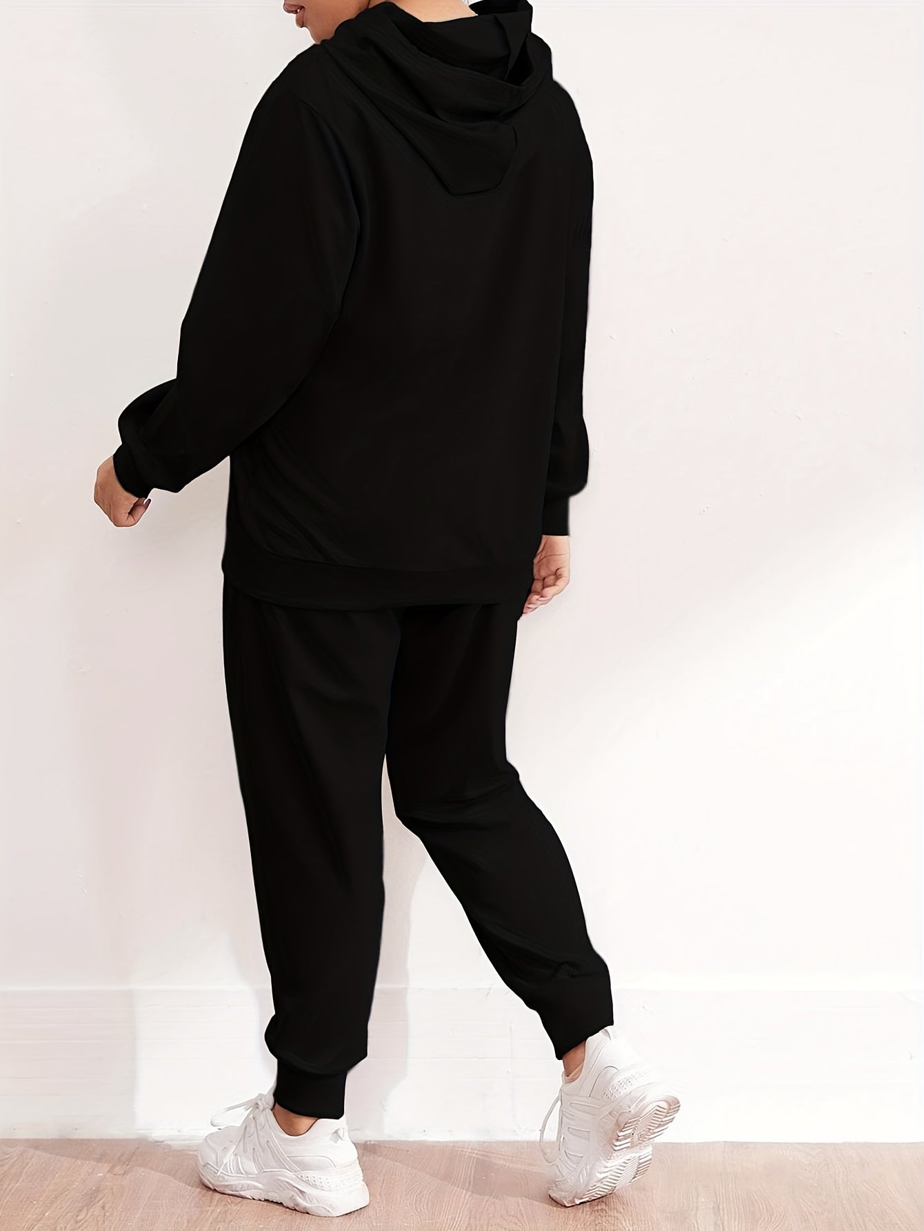 Women's Plus Ghost Hoodie & Jogger Pants Two Piece Set