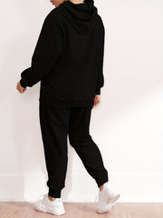 Women's Plus Ghost Hoodie & Jogger Pants Two Piece Set