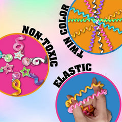 6pcs Girls Cartoon Twist Hair Clips for Party Performance
