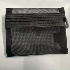 Transparent Mesh Makeup Case Organizer for Travel and Cosmetic Storage