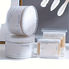500pcs 100pcs Cotton Swabs Round Thick Tips Disposable Ear Cleaning Sticks