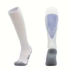 2 Pairs Anti-slip Football Socks Non-slip Sports Knee Socks