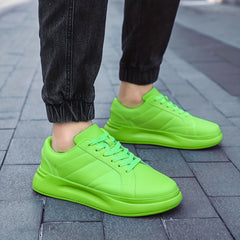 Men's Platform Sneakers Lace-Up Comfortable Shoes