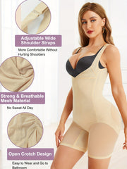 SCARBORO Shaping Shorts Bodysuit Tummy Control Adjustable Straps