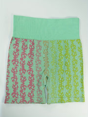 Jacquard Fitness Hip Lifting Yoga Shorts High Waist
