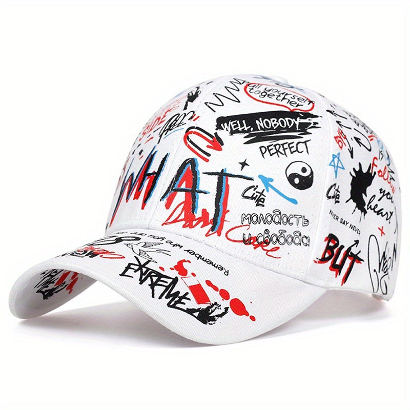 Graffiti Baseball Cap Hip Hop Hat Sunshade Sunscreen Peaked Cap