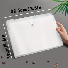 A4 File Folder 13 Pockets Expandable Waterproof Bag